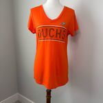 Colosseum Ladie’s Anaheim Ducks Hockey T Shirt Orange LIKE NEW Photo 6