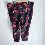 Torrid Pixie High Rise Pull On Pants Plaid Floral Black NWT Sz 3R Photo 2