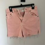 ZARA  High Rise Pink Distressed Women's Shorts- Size 4 Photo 0