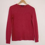 Saks Fifth Avenue Cashmere Sweater Heather Red Crewneck Long Sleeve Size S Photo 0
