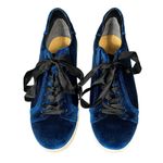 Sam Edelman Marlow Sneakers Womens 9.5 Blue Velvet Low Top Y2K Retro Streetwear Photo 1