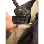 Etienne Aigner  Straw Tote Bag Brown Leather Trim Shoulder Purse Preppy Coastal Photo 10