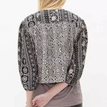 Gimmicks by BKE Buckle Patterned Fringe Western Cropped Blazer Jacket Photo 2