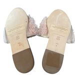 Loeffler Randall  Domino Shearling Sheep Fur Flat Slide Sandal Pink/Rose Gold 9.5 Photo 7