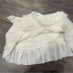 Urban Outfitters  White Ruffled Mini Skirt Photo 2