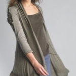 Tempo Paris NWT  100% Silk Ruffle Cardigan Made in Italy S Photo 0