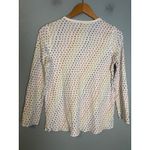 Roller Rabbit Womens Disco Hearts Long Sleeve Pajama Top Rainbow White Photo 5