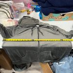 Aerie OFFLINE By After Party Velour Oversize Full Zip Hoodie Smoke Gray Size XXL Photo 5