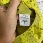 Tuckernuck  Chartreuse Eyelet Mini Dress Photo 3