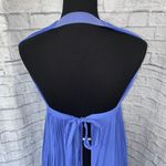 Lulus plunging scoopneck wrap dress with tie and open back slit sz XS women Photo 3