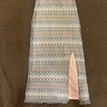 Wild Fable Pretty Blue Coral Mermaid Halter Dress with Leg Slit and Double Layer NWT Photo 2