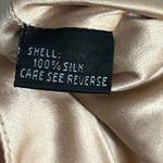 Carmen Marc Valvo  • Cream and Slate Blue Embellished Scoop Neck Midi Dress Photo 3