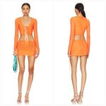 superdown Indy Ruffle Skirt Set in Orange Small Photo 1