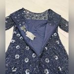 Anthropologie BHLDN Adrianna Papell Petaluma Sequin Dress Size 12 Navy NWT $250 Photo 11