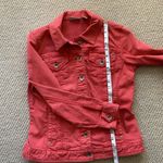 Chico's Chico’s Platinum Utility Jacket Button Down Size 0 Orange Salmon Cotton VEUC Photo 7