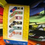 Nickelodeon Spongebob Squarepants Print Novelty Socks 6 Pair Crew Colorful Size 6-12 Photo 3