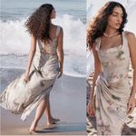 House Of CB  Vesper Gathered‎ Side Slit Skirt NWOT size L Photo 2