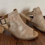 Diba True Casa Loma Up Front Stack Booties Sz 9 Champagne Leather Ankle Strap Photo 10