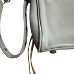 Rebecca Minkoff  Gray Leather Crossbody Moto Bag Chain Strap Photo 6