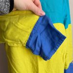 Maeve Anthropologie Blue Green Colorblock Shirt Dress Womens 10 Bright Eclectic Photo 4