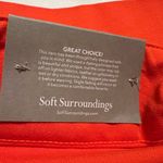 Soft Surroundings Superla Stretch Pull On Straight Leg Crop Pants Orange NWT 1X Photo 8