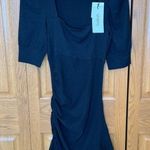 Ba&sh Woody Ruffle Mini Dress Black Size XS - NWT Photo 0