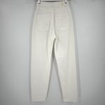 ZARA  High Rise Slim Leg Mom Ankle Rigid Jeans‎ White Denim Women’s Size 0 NWT Photo 6