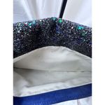 Ann Taylor Bella Glitter Navy Clutch Bling NYE NWT Photo 5