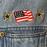 Vintage‎ Embroidered Denim Button Up Vest Blue Size 12 Photo 4