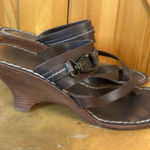 Bernardo  Sandals Pumps Brown Leather Round Toe Size 9M Photo 0