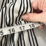 INC Black & White Ruffled Midi Dress Elastic Waist w/ Tie Ruffles Yacht Wife Size undefined Photo 13