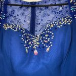 Long sleeve blue and rhinestones Size 12 Photo 6