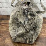 Michael Kors  Fulton Black Python Embossed Leather Hobo Shoulder Bag Photo 3