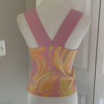 Cute 525 Pink and Orange Multi Top Size M Photo 2
