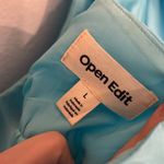 Open Edit Turquoise Puff Sleeve Sun Dress Photo 7