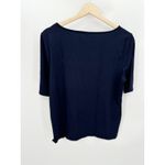 Talbots  Womens Navy Blue Shirt Size LP Stretch Casual Modest Casual Capsule Photo 1