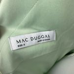 Mac Duggal  Pistachio Satin Ruffled Asymmetrical Gown Size 8 67815 Pastel Photo 9