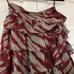 Ulla Johnson Margot Skirt Canyon Size 0 Tiered Brick Sea Green Midi Maxi Skirt Photo 9