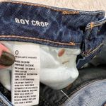 American Eagle Boy Crop Denim Shorts Crochet Photo 8