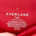 Everlane The Performance Ankle Gym Workout Leggings Red Women's Small Photo 2