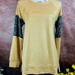 Arm Embellished Retreat Rhonda Shear Abstract Animal Print M Tan Size M Photo 2