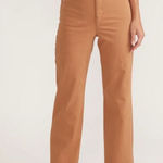 Marine layer Women's Wide Leg Pants Size 4 camel Brown High-Rise Casual Photo 0
