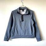 Nike NWT  Women's XS Logo Half-Zip Sweater Therma-Fit Pullover Gray, X-Small Photo 0