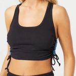 l*space L* champ top Black and Blue Tie Side Cropped Tank Size xl cotton soft Photo 4