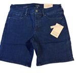 NYDJ  Ella‎ Denim Shorts Womens 8P Dark Wash Lift Tuck Technology Arise Photo 0