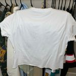 Pretty Little Thing Petite White Cap Sleeve Graphic Crop Top Photo 5