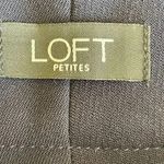 Loft  Petite Julie Viscose Blend Flat Front Navy Gold Buttons SZ 6P #1589 Photo 7