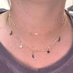 Gold Star & Moon Choker Necklace Photo 0