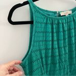 Loft Teal  knee-length dress Size Media
Medium.  98% Cotton 2% Spandex Photo 4