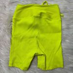 Year of Ours Ribbed Bralette and Football Shorts in Highlighter Yellow Size XS Photo 4